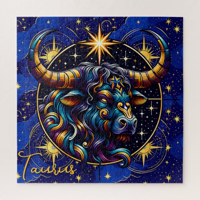 Puzzle SYMBOLE Horoscope Taurus Zodiaque Astrologie (Vertical)