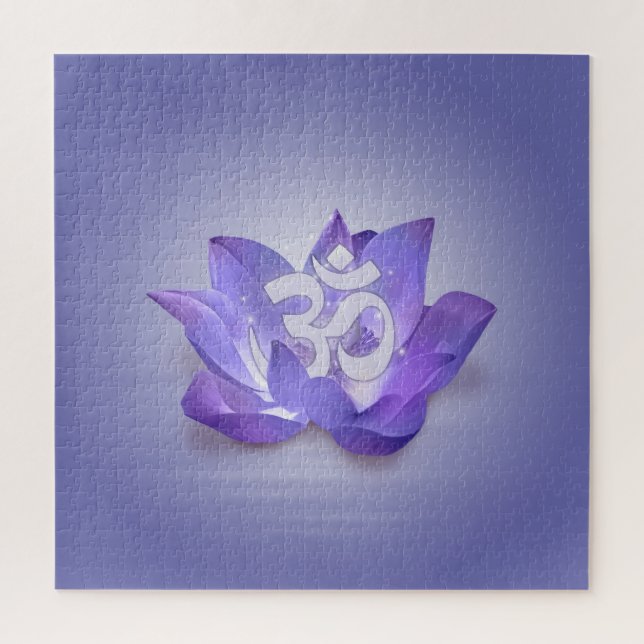 Puzzle Symbole Lotus et OM (Vertical)