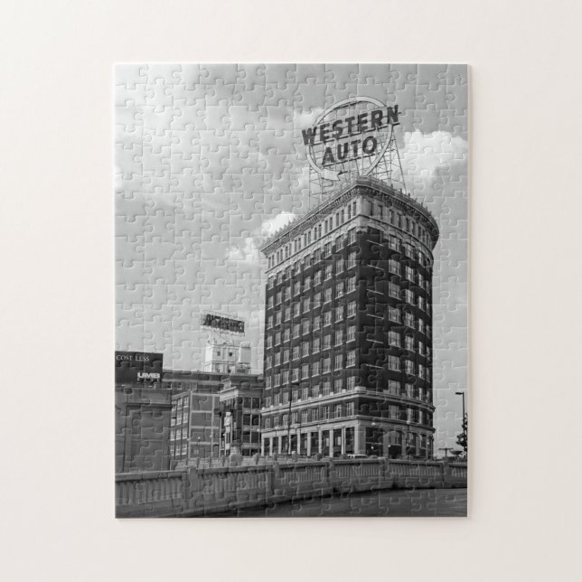 Puzzle SYMBOLE OCCIDENTAL NOIR ET BLANC Architecture Phot (Vertical)