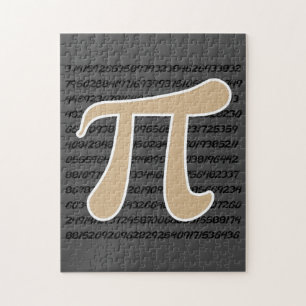 Puzzle Symbole Pi Brown Tan