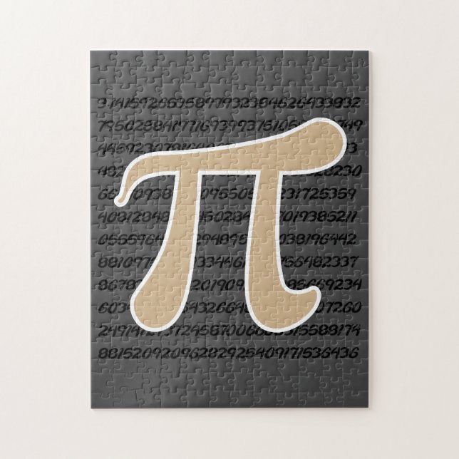 Puzzle Symbole Pi Brown Tan (Vertical)