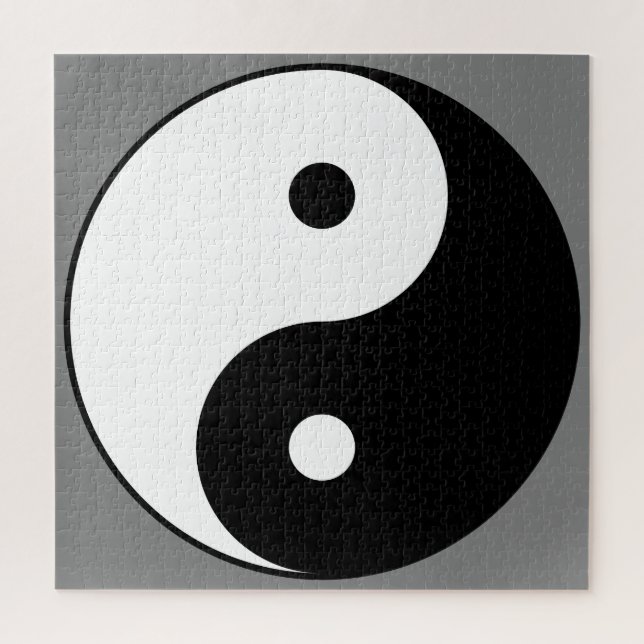 Puzzle SYMBOLE YIN ET Yang (Taijitu taoïste chinois) (Vertical)