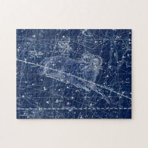 Puzzle Symbole Zodiac Aries Illustration Vintage