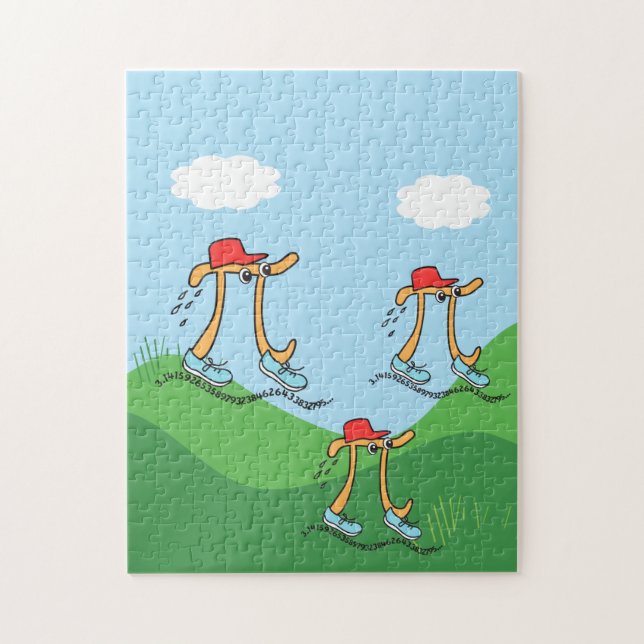 Puzzle Symboles Pi Funny Pi Longue Exécution (Vertical)