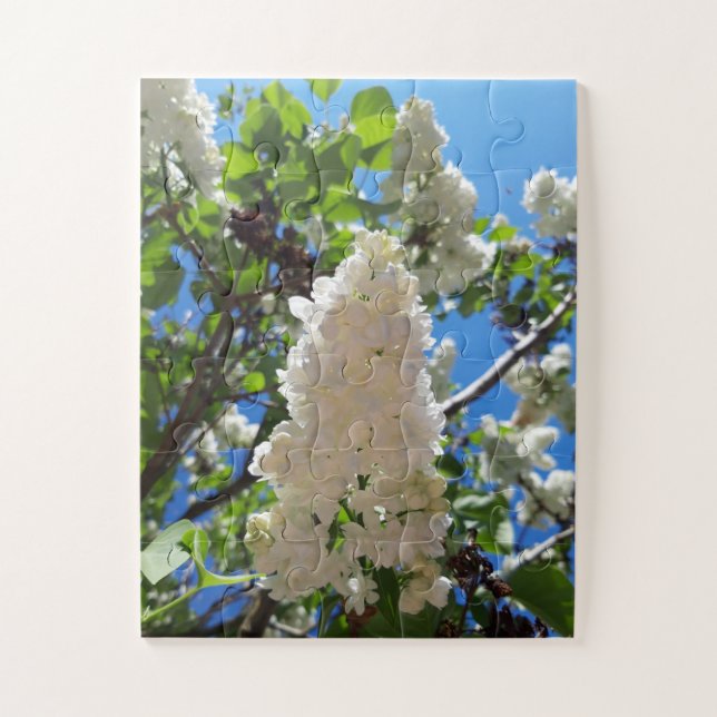Puzzle Syringa, Arbre à fleurs blanc Lilac (Vertical)