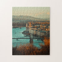 Széchenyi Pont Chaîne Paysage Budapest Hongrie