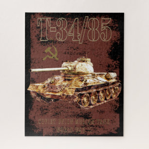 Puzzle T-34-85 Union soviétique - Tank moyen de 2ÈME GUER