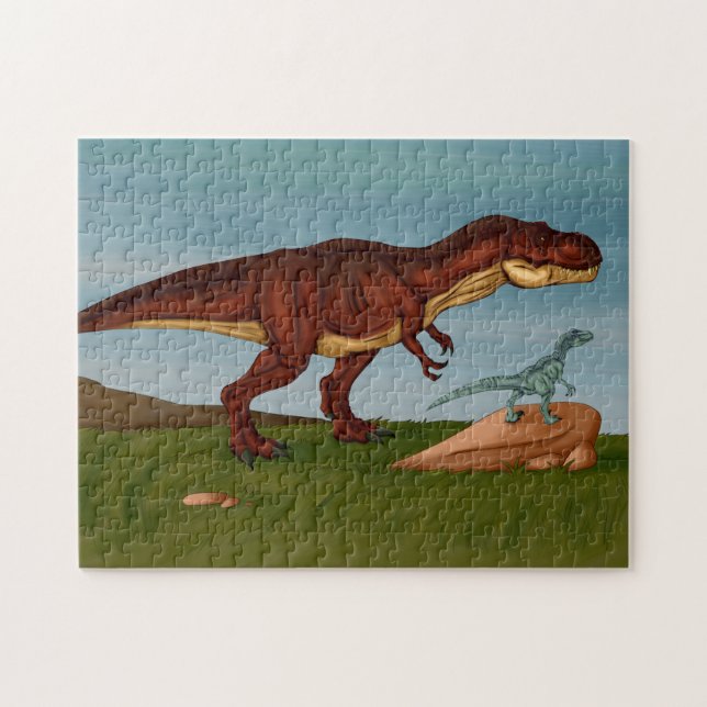 Puzzle T-Rex et Velociraptor (Horizontal)