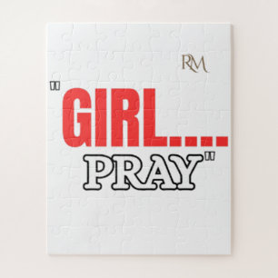Puzzle T-shirt Girl Pray Chemise chrétienne basée sur l