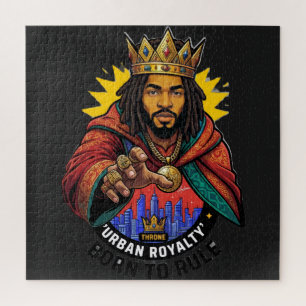 Puzzle T-Shirt Graphique pour Hommes Urban Royalty Born T