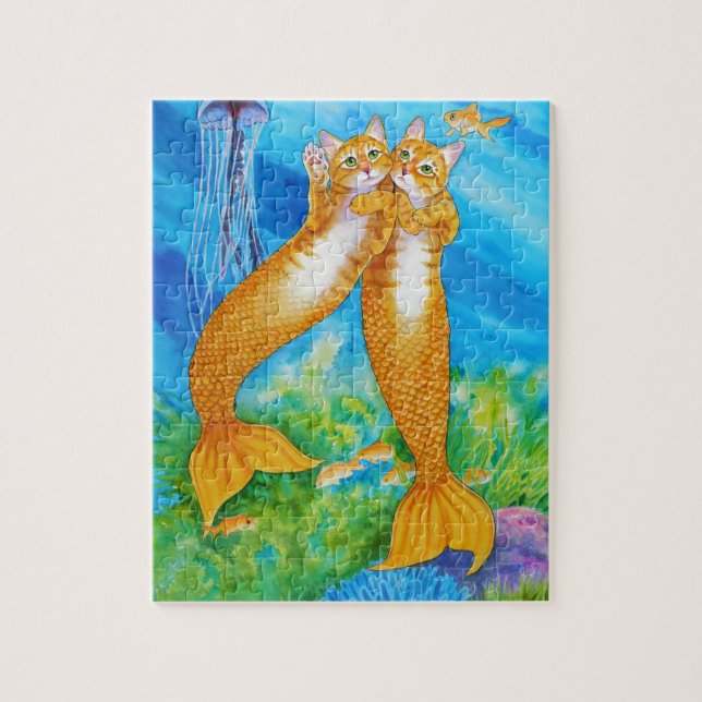 Puzzle Tabby MerCats (Vertical)