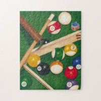 Table de billard Lifelike avec boules et craie