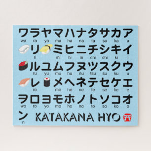 Puzzle Table japonaise Katakana (Sushi)