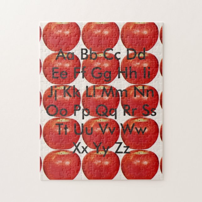 Puzzle Tableau alphabétique des pommes (Vertical)