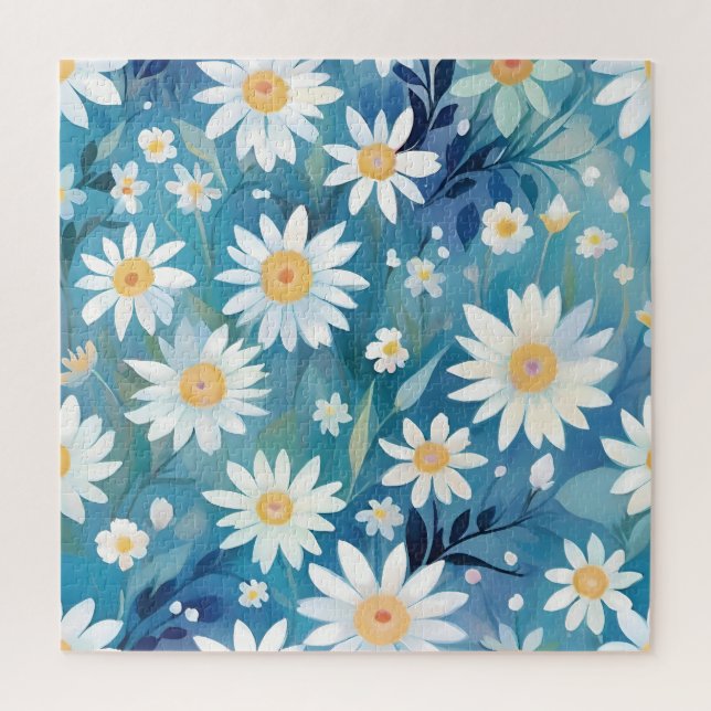 Puzzle Tableau avec fleurs blanches (Vertical)