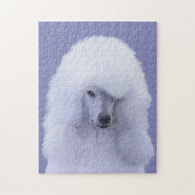 Puzzle Tableau blanc standard de caniche - Art original d (Vertical)