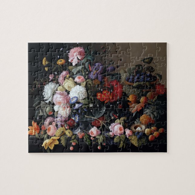Puzzle Tableau classique Vintage Fleurs Vase Art (Horizontal)