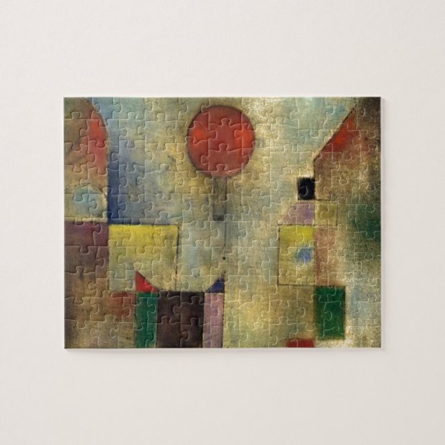 Puzzle Tableau d'art Abstrait du ballon rouge Paul Klee (Horizontal)