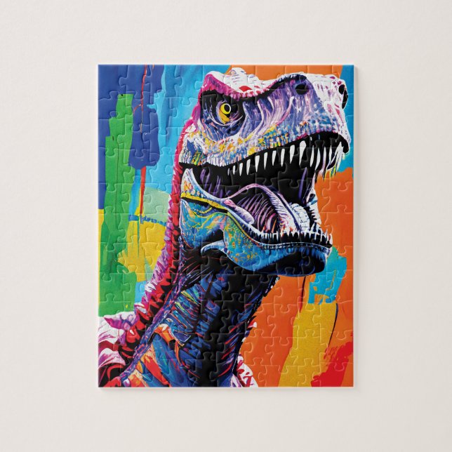 Puzzle Tableau Portrait D'Un Tyrannosaurus Rex | T-Rex (Vertical)