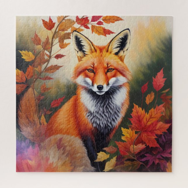 Puzzle Tableau Renard d'automne (Vertical)