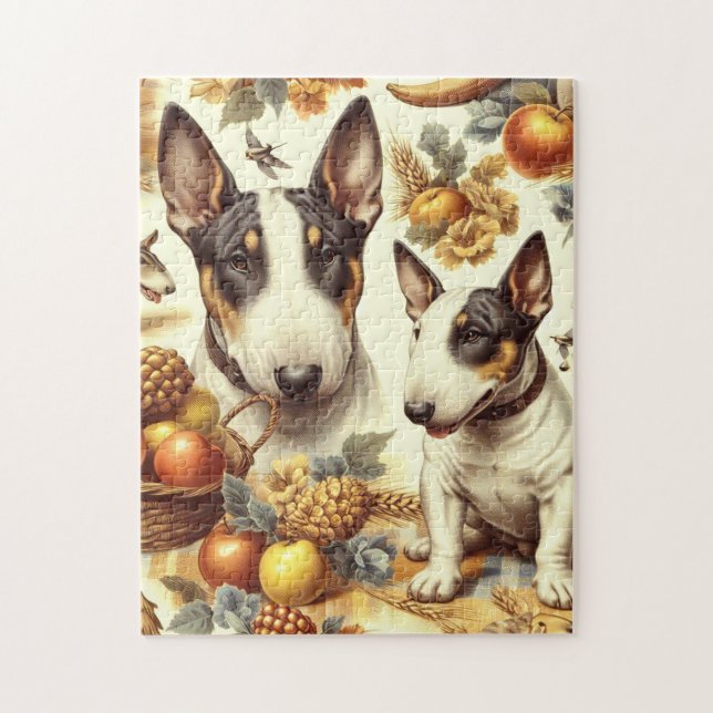 Puzzle Tableau vintage Bull Terrier (Vertical)