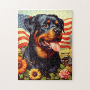 Puzzle Tableau vintage Rottweiler
