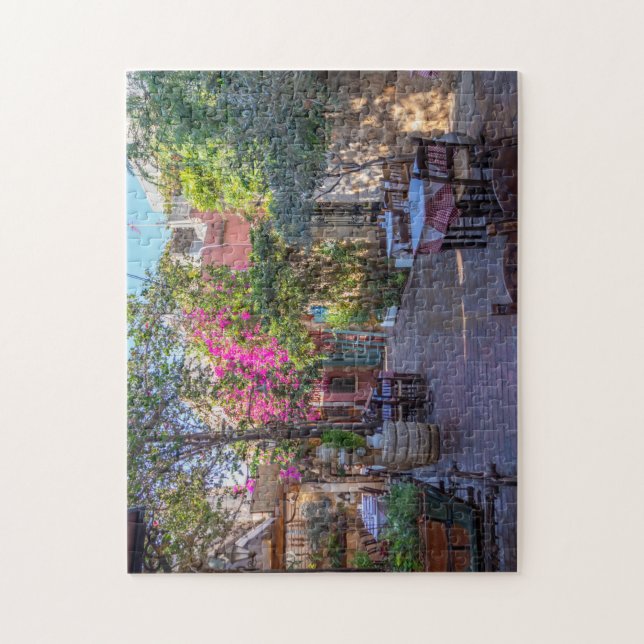 Puzzle Tables de restaurant en Chanée, Crète, Grèce Jigsa (Vertical)