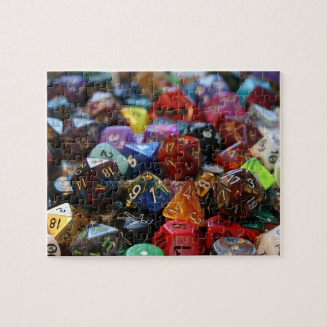 Puzzle Tablett RPG | Collection de dés du joueur de rôle  (Horizontal)