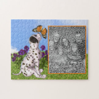 Puzzle Tabouret de chiot dalmate Peinture Ajouter votre p