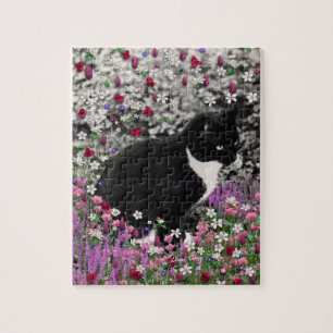 Puzzle Taches de rousseur en fleurs II - chat de Kitty de