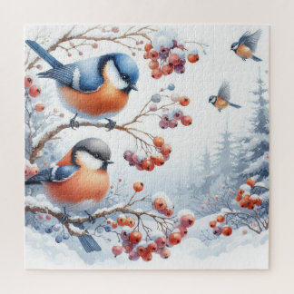 Puzzle Taches rouges sur un rowan dans la forêt