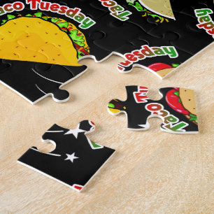 Puzzle Taco Mardi Tacos Doux et Dur et Sauce Chaude