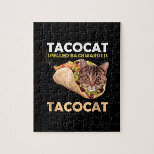 Puzzle Tacocat mignon Taco Chat épelé vers l'arrière