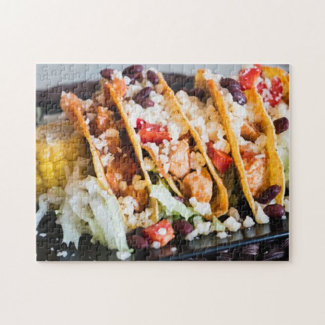 Puzzle Tacos de poulet savoureux (Horizontal)