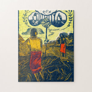 Puzzle Tahitian Femmes et Chien, Gauguin