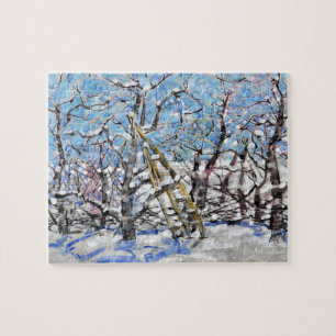 Puzzle Taille des pommiers en hiver  / Artiste Larry Lere