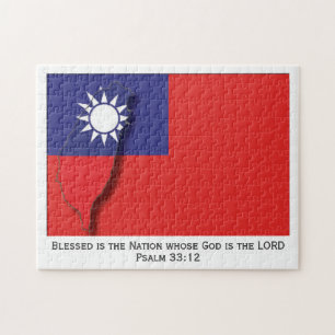 Puzzle TAIWAN FLAG ROC  Nation bénie  Taïwanais