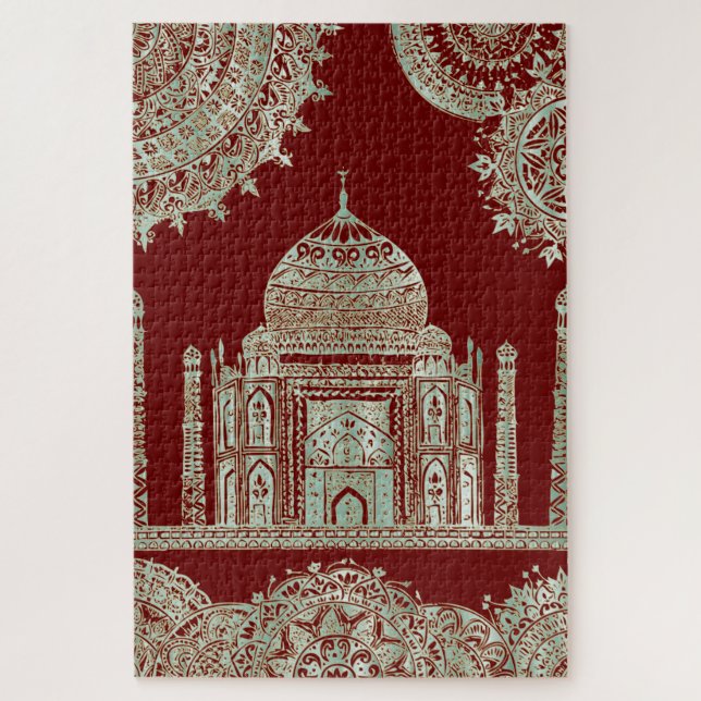 Puzzle Taj Mahal - Style bohémien oriental (Vertical)