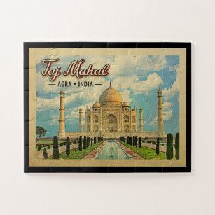Puzzle Taj Mahal Vintage voyage Inde