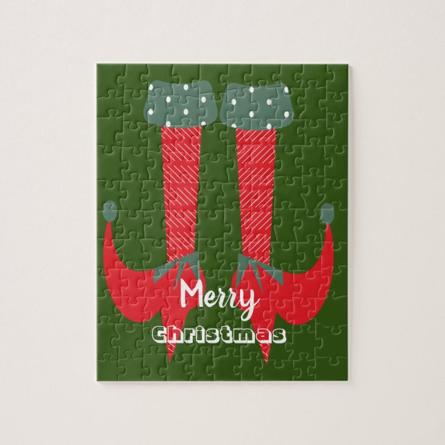 Puzzle Talons de Lutin de Noël Joyeux Noël (Vertical)