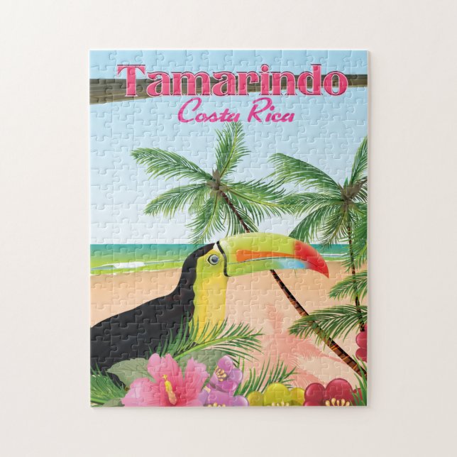 Puzzle Tamarindo Costa Rica poster vacances plage (Vertical)
