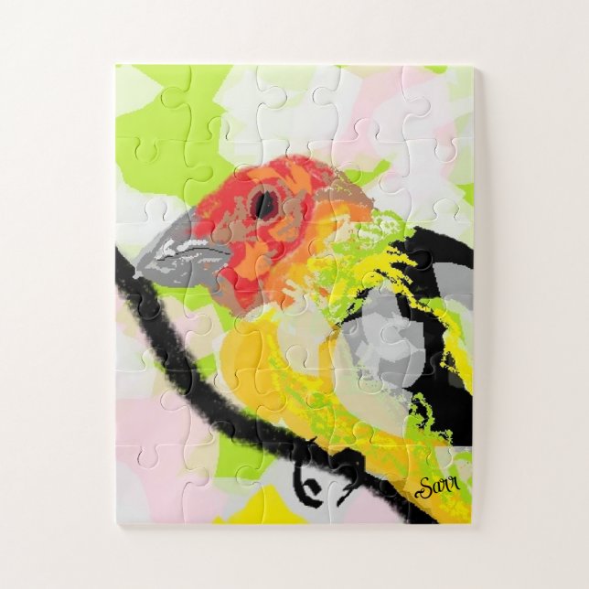 Puzzle : Tanagers Bird Of Oregon (Vertical)