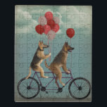 Puzzle Tandem berger allemand<br><div class="desc">Tandem berger allemand par Fabfunky. Dispose de Shepards allemands sur une bicyclette dans un style fantaisiste et steampunk.  | 192034D</div>