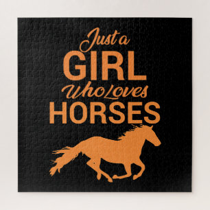 Puzzle Tangerine Une Fille Qui Aime Les Chevaux