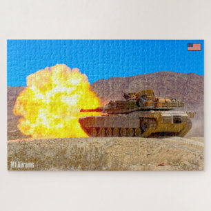 Puzzle TANK DE BATAILLE US - ABRAMS M1 (20x30 pouces)