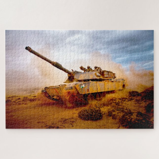 Puzzle TANK DE BATAILLE US - ABRAMS M1 (20x30 pouces) (Horizontal)