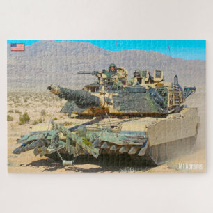 Puzzle TANK DE BATAILLE US - ABRAMS M1 (20x30 pouces)