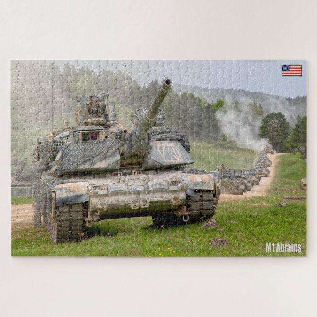 Puzzle TANK DE BATAILLE US - ABRAMS M1 (20x30 pouces) (Horizontal)