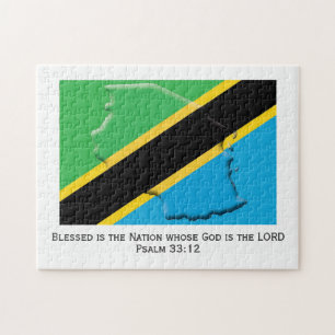 Puzzle TANZANIE   Blessed Nation   DRAPEAU TANZANIEN