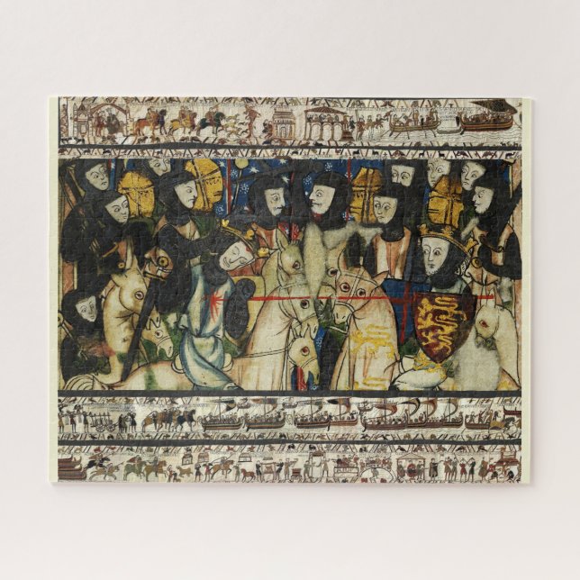 Puzzle TAPESTRE BAYEUX 1066 Mort du roi Harold (Horizontal)